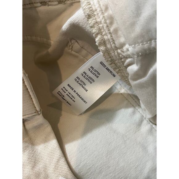 NEW Good American GOOD WAIST PALAZZO Bone Color‎ Wide Leg Size 15 - Picture 4 of 9